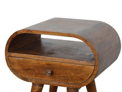 Circular Open Bedside Nightstand
