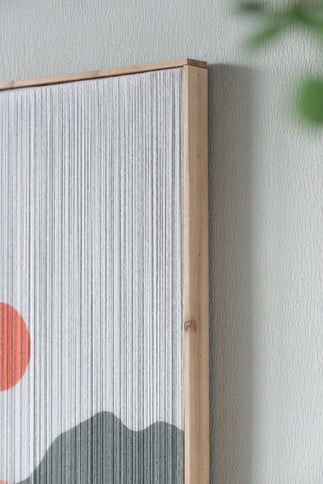 Rectangular Tassel Print Wall Art, Home Decor For Living Room Bedroom Office Hallway - Multicolor