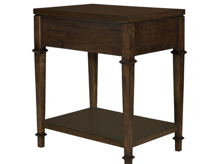 Kenna - Nightstand With Storage - Dark Coffee