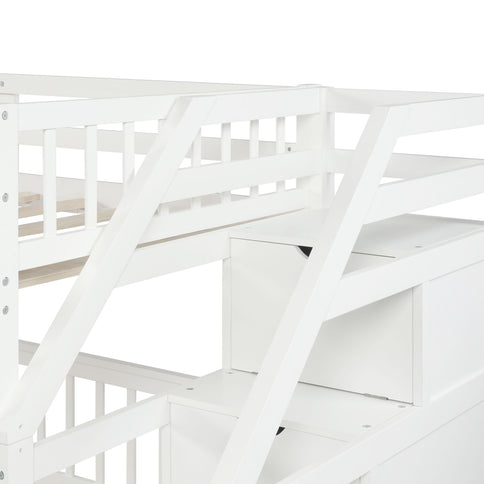 Loft Bed With Staircase And Storage