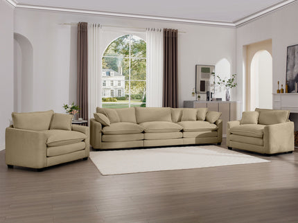 Elegant Oversized Sectional Sofa Set With Deep Seats And Flexible Layout