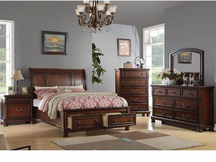 Bed With 2 Panel Headboard And Footboard