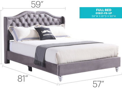 Upholstered Bed Transitional