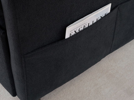 Convertible Pull Out Sofa Bed Queen Size, 3 In 1 With Side Storage
