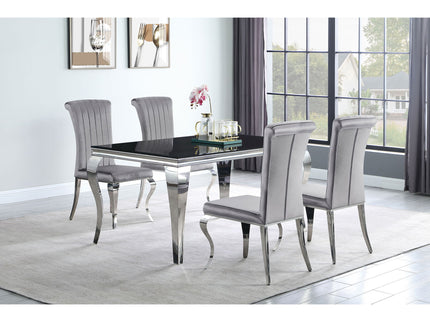 Dining Table - Black / Silver