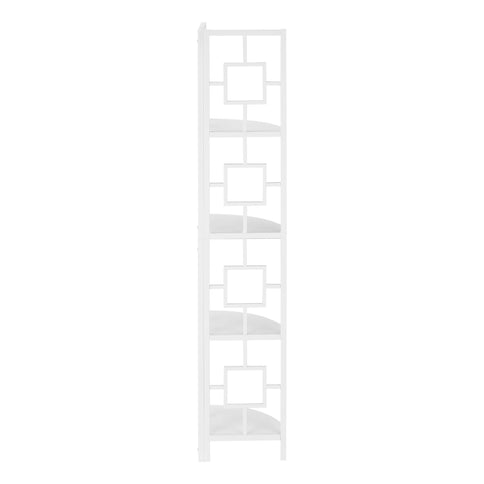 4 Tier Bookshelf, Bookcase, Etagere, Corner, For Office, Contemporary & Modern