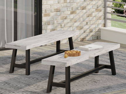 Tranquilizer - Outdoor Acacia Wood Bench With Slat Panel Design