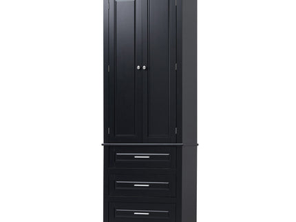 Tall Storage Cabinet With 3 Drawers For Bathroom