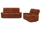 Orange / 2 Pc. Sofa, Loveseat