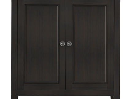 Amherst - 2 Door Storage Cabinet & Adjustable Shelving - Brown