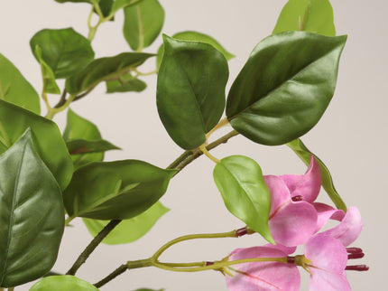 Artificial Bougainvillea Tree, Realistic Faux Plant In Pot, Indoor Decor For Home - Baby Pink / Green Leaf