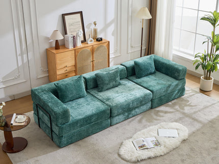 Convertible Floor Sofa Bed, Boneless Modular Sectional Sofa For Living Room