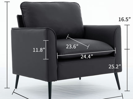 Nordic Retro Light Luxury Upholstered Sofa Chair