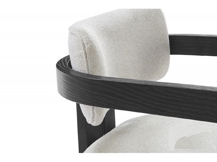 Upholstered Dining Armchair - Black