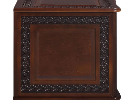 Ornate - Deep Flip Open Storage Cedar Chest With Cedar Lining - Brown