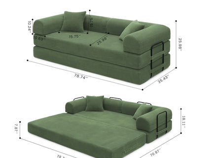 Convertible Foldable Floor Sofa Bed For Living Room