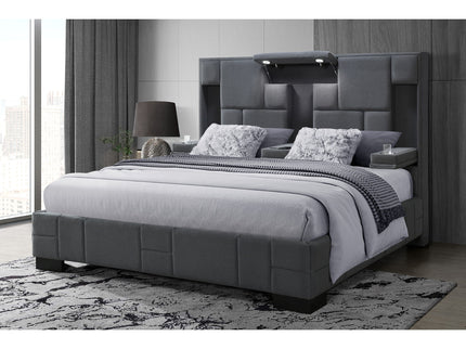Yaris - Contemporary Bed With Wireless Charging And LED Lights