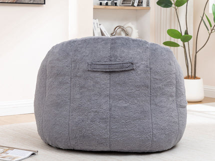 Beanbag Chair, Beanbag Sofa Chair With Armrests Stuffed High Density Foam