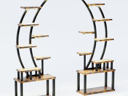9 Tiered Indoor Plant Stand With 5 Adjustable Grow Lights