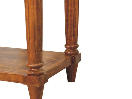 Turned Legs Drawer Table