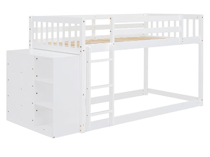 Bunk Bed With 4 Drawers And 3 Shelves