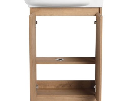 Freestanding Bathroom Vanity With Sink And Storage Rack, Soft Close Doors Base With Basin