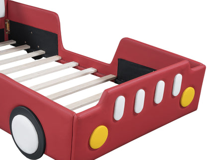 Race Car Shaped Platform Bed With Wheels