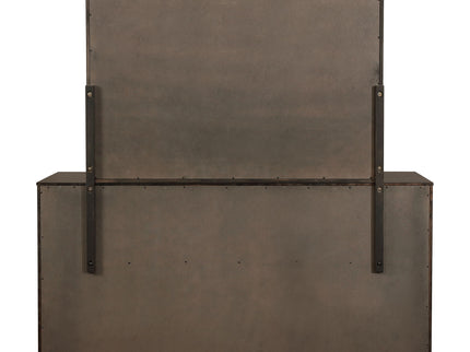 Prescott - 8 Drawer Dresser With Mirror - Smoked Peppercorn Brown