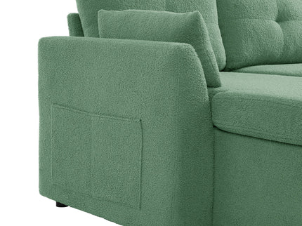 U-Shaped Sectional Sofa Bed With Storage And USB Ports