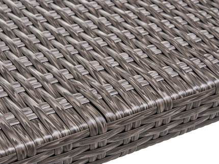 Savannah - Outdoor Wicker And Ottoman - Gray