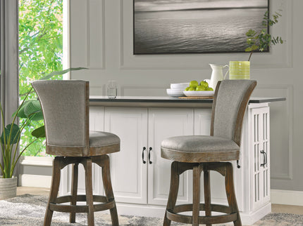 Henry - Armless Swivel Counter Height Bar Stool