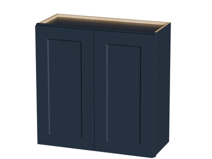 Shaker Wall Cabinet With Soft Close Hinges, Adjustable Shelves, Double Door