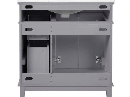 Modern Bathroom Vanity With Sink, Storage Cabinet, Soft Close Doors, Deep & Standard Drawers