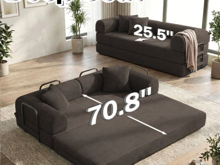 Convertible Sofa Bed With Removable Pillows