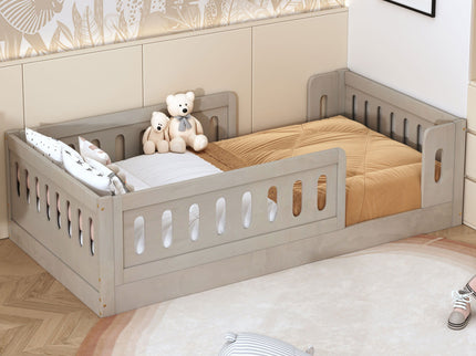 Platform Bed With Guardrail