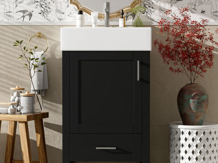 Bathroom Vanity With Sink, Frame And Drawer