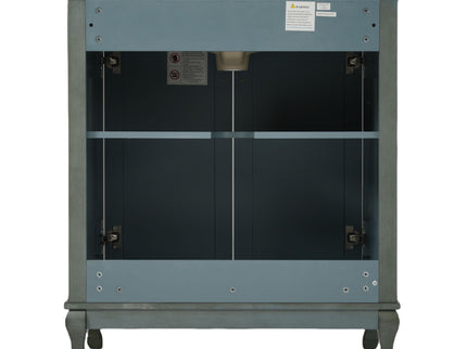 Vintage Double Sink Bathroom Vanity Set With Ceramic Sinks