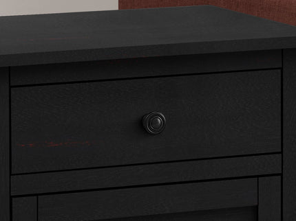 Accent Nightstand, Storage Drawer, Transitional