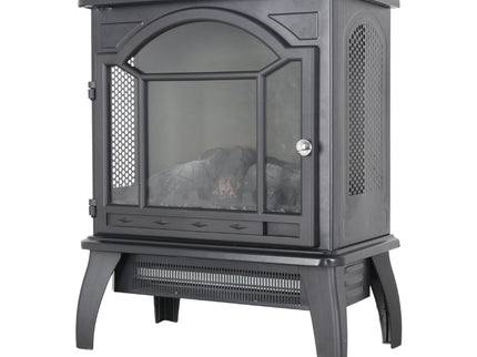 3D Flame Electric Infrared Quartz Fireplace Stove With Remote Control