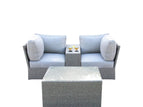 Dark Gray / 2 Pc. 2 Seater Sofa, Table
