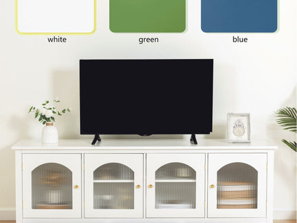 StylishTVcabinet Entertainment CenterTV Stand, TVconsoletable, Media Console, Solidwood Frame, Changhong Glass Door, Metal Handle