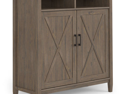 Ela - Medium Storage Cabinet - Smoky Brown