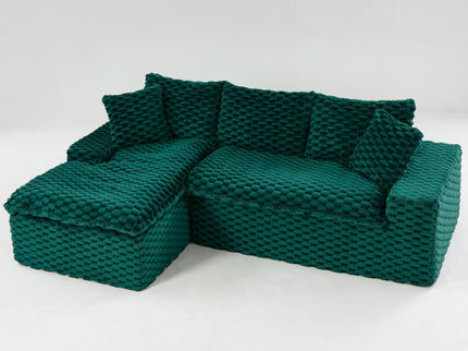 Modular Sofa, Convertible Twin Seat With Chaise Lounge