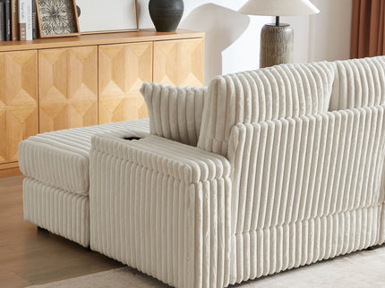 3 Seater Sofa With 2 Ottomans For Living Room