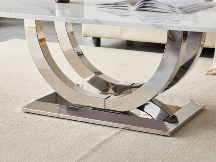 Rectangular Coffee Table With Base
