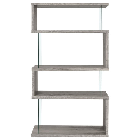 Elias - 4 Shelf Bookshelf With Zigzag Design