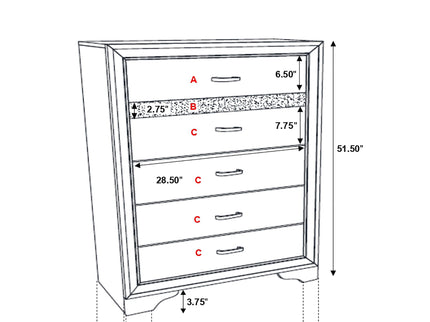 Corbin - Glittering Bedroom Set