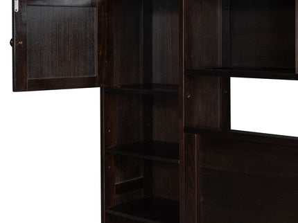 Bed With All In One Cabinet, Shelf And Sockets