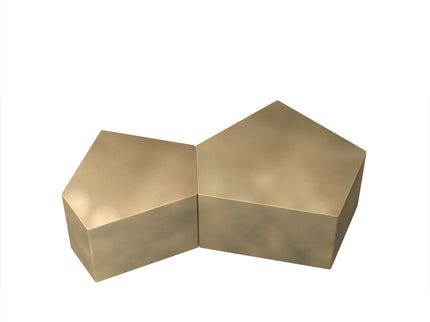 Irregular Pentagon Nesting Coffee Table Set