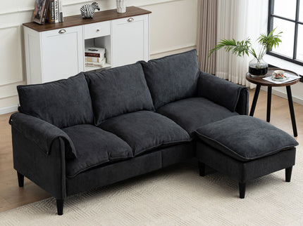 Convertible Combination Sofa With Footstools With Storage